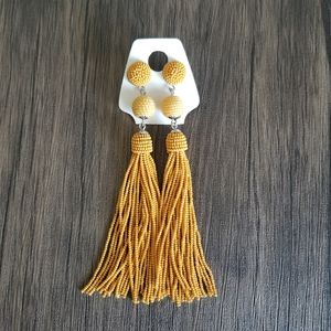 NWT Beaded tassel drop earrings